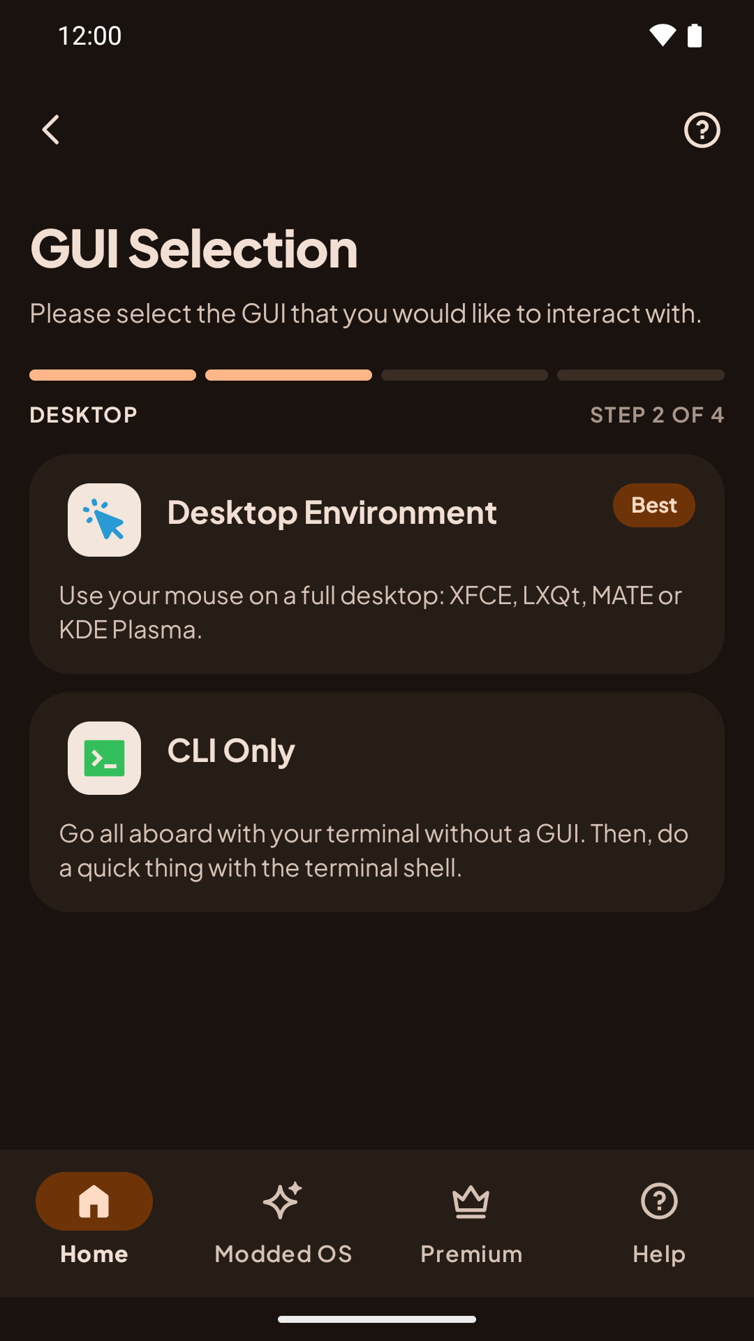 Choosing between a desktop and the command line for Debian