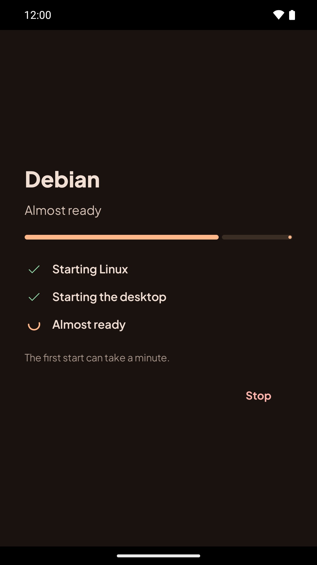Loading screen: Almost ready