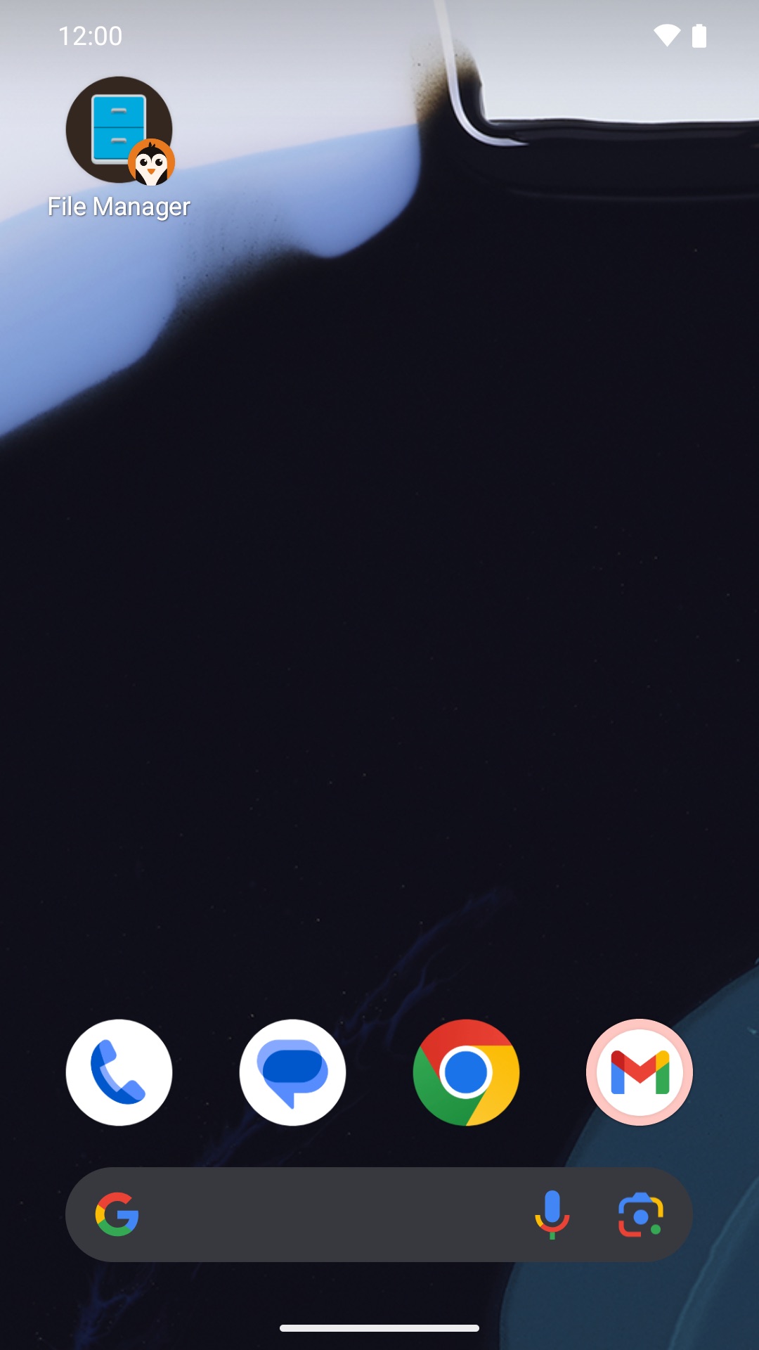 The app's icon on Android's home screen, with the Andronix badge